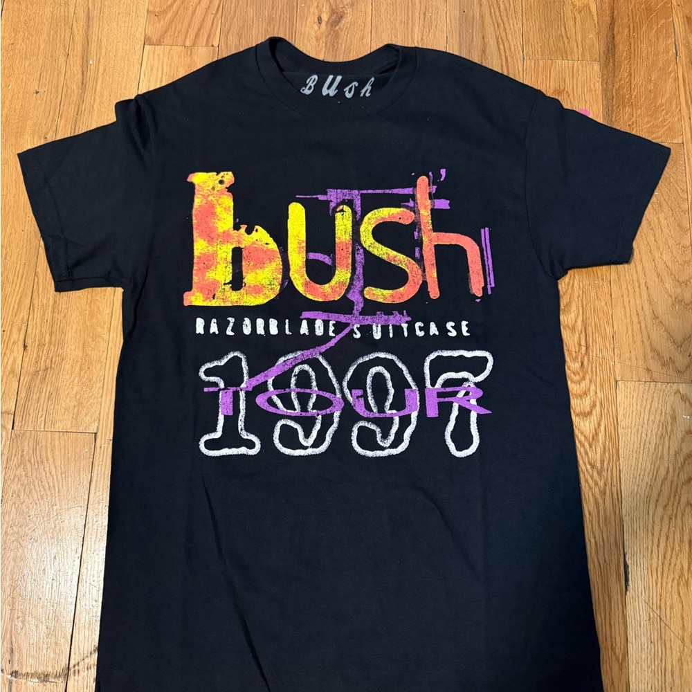 Women Vintage 90s Bush Graphic T-Shirt Sz S